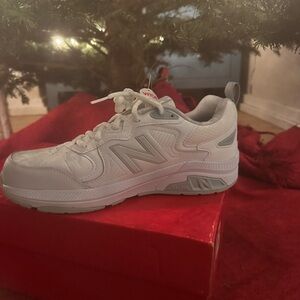 New Balance White Athletic Shoes